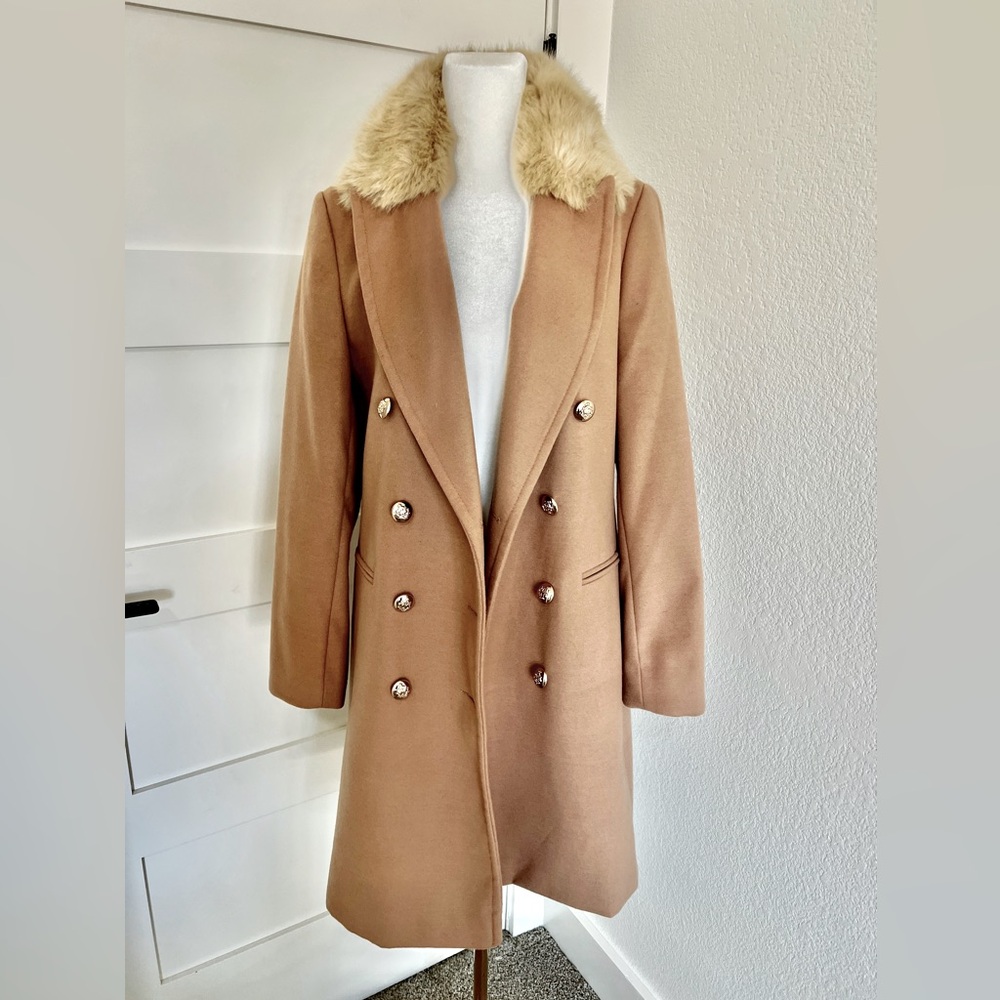 Double Breasted Button Closure Coat - image 1